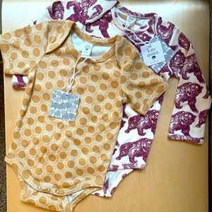 Kate Quinn Taffy Sun & Grizzly Bear Layette Tops